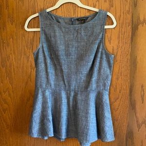 Banana republic denim Peplum top
